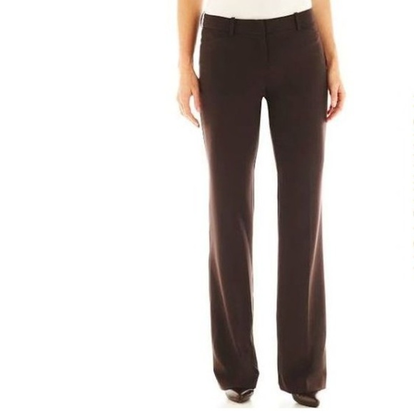 Worthington Pants - NWT Worthington Modern Fit Brown Pants Sz 12 Long